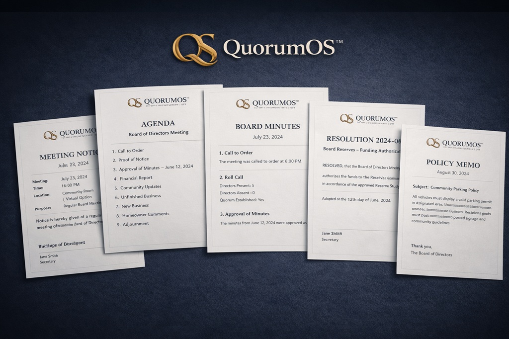 QuorumOS Core — Governance Document System