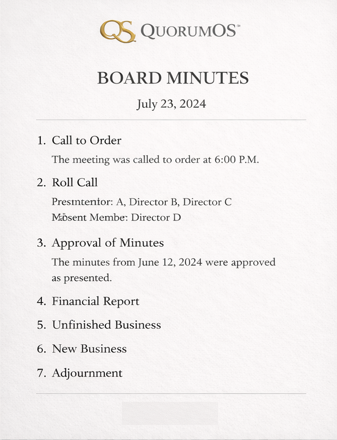 Board Minutes